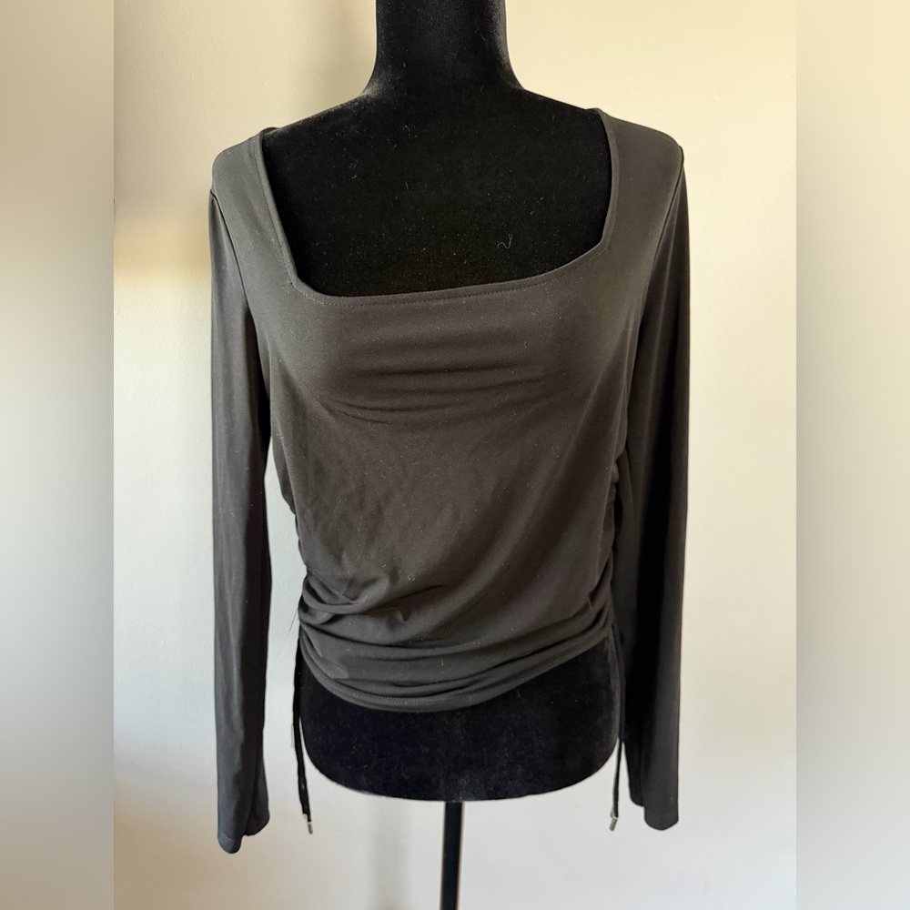 Michael Kors Charcoal Long‎ Sleeve Top